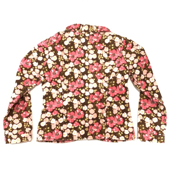 Gymboree Corduroy Floral Long Sleeve 2-Button Top Sweater Size 8 Girls - Picture 6 of 7